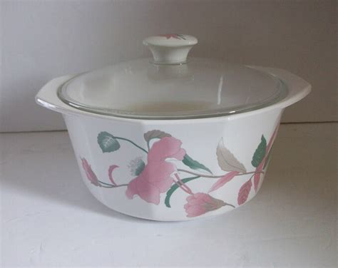 mikasa fire and ice|Mikasa Fire & Ice Silk Flowers 2 Pc Casserole Set 1.25 Qt and .5 .